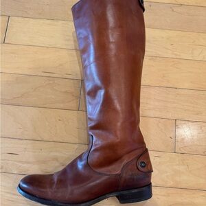 Frye Chestnut Leather Riding Boots
